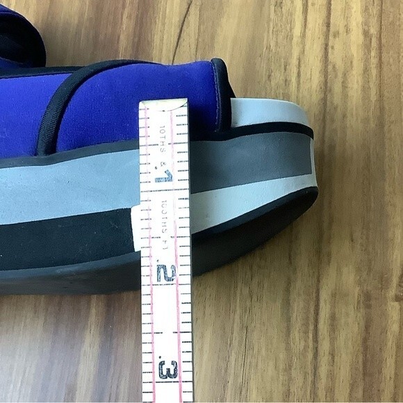 Marni Blue Color Block Neoprene Sandals Summer Bright Travel Comfortable Size 6 - Picture 12 of 12